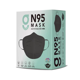 หน้ากากอนามัย N95 จีลัคกี้ แมสทรง 3 มิติ หนา 4 ชั้น G LUCKY N95 Mask 4-Layer