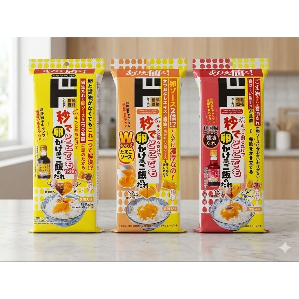 แม่ตุ๊กรีวิว ซอสไข่ดาว + ไข่ดิบ Tamago ni Kakeru Oshoyu จากญี่ปุ่น