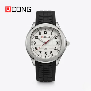 นาฬิกาข้อมือผู้ชาย QCONG รุ่น Classic ด้วยดีไซน์หน้าปัดตัวเลขที่อ่านง่ายและชัดเจน