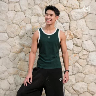 Highschool Summer Collection : Clubhouse Ribbed tank top เสื้อกล้าม ผ้าริบ เข้ารูป ทรงสวย - TPB02002