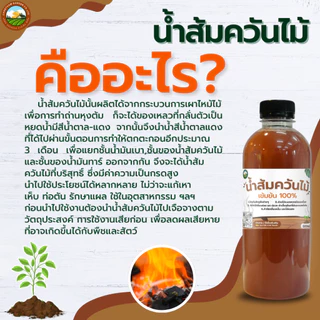 ( ชุด 3 ขวด ) น้ำส้มควันไม้ เข้มข้น100/100 ขนาด 500ml