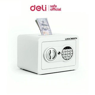 Deli ตู้เซฟ ตู้นริภัย ระบบล็อคกุญแจและรหัสผ่าน มีช่องหยอดข้า…