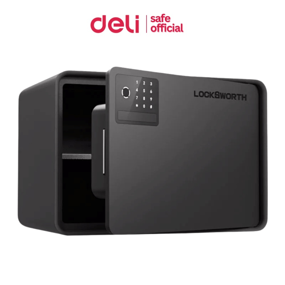 Deli ตู้เซฟอิเล็กทรอนิกส์ ตู้เซฟนิรภัย ใช้งานระบบดิจิตอล สไตล์มินิมอล แข็งแรง รับประกัน1ปี Safe Box
