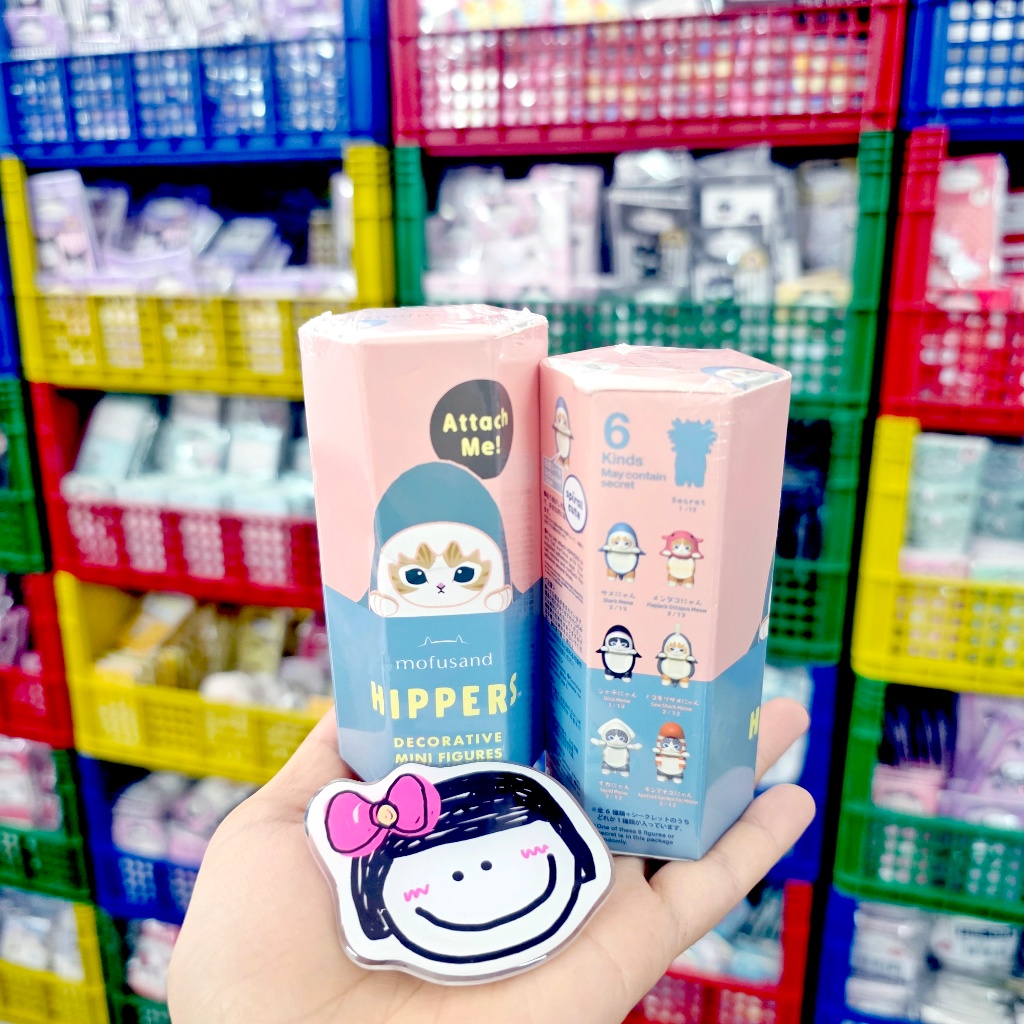 💖 แท้ 100% Mofusand Hippers 💙 ตัวเกาะ โมฟุ ที่ติดหลังมือถือ