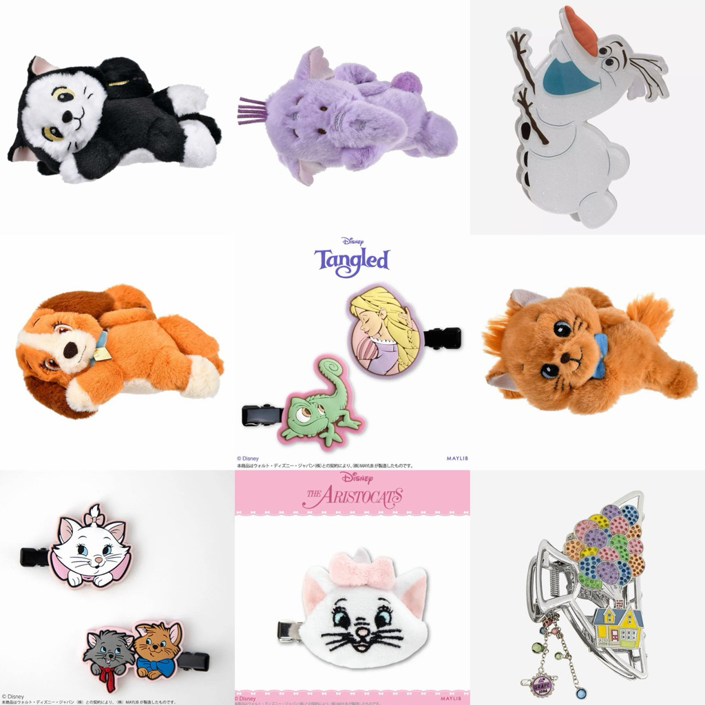 (พร้อมส่ง) คลิปหนีบผม กิ๊ปติดผม Disney hair clip