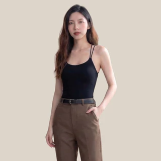 WsimpleBra | Sophia Crop Top สายเดี่ยว ทรงครอป มีบราในตัว เลิกใส่ชุดชั้นในและซิลิโคลปิดจุก