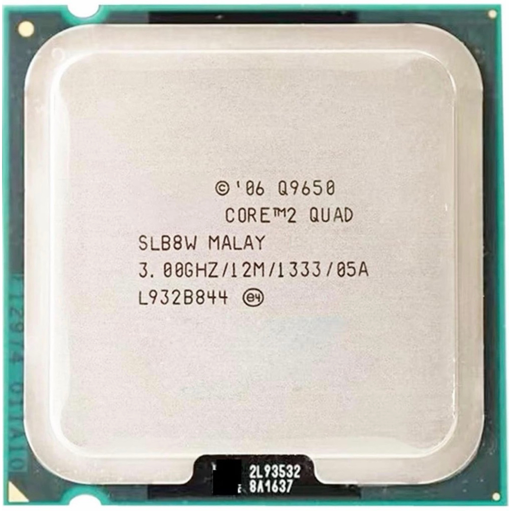 ซีพียู CPU ตัวแรง Core 2 Quad Q9650 3.0Ghz / 4คอ 4เทรด / 95W LGA775 ใช้งานปกติ