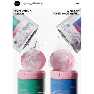 ⭐️พร้อมส่ง/แท้100% ☁️ La Glace Toner Pads โทนเนอร์เพดลากลาส