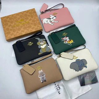 Sale กระเป๋าคล้องมือ ขนาด 6.5 นิ้วลายใหม่สวยน่ารักมีหนึ่งซิบหนึ่งช่องใช้งานหนังนิ่มงานสวยมากมีปลอมกล่อง