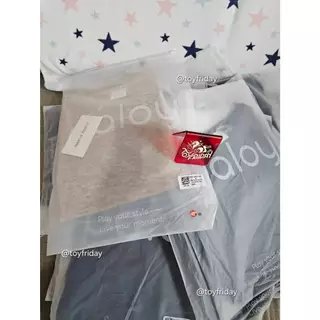 พร้อมส่ง กดเองจากแบรนด์ เสื้อPALOY PL2360 เสื้อแขนยาวสอดมือ ปลายตกแต่งดอกคามิเลีย ของแท้เท่านั้น /toyfriday