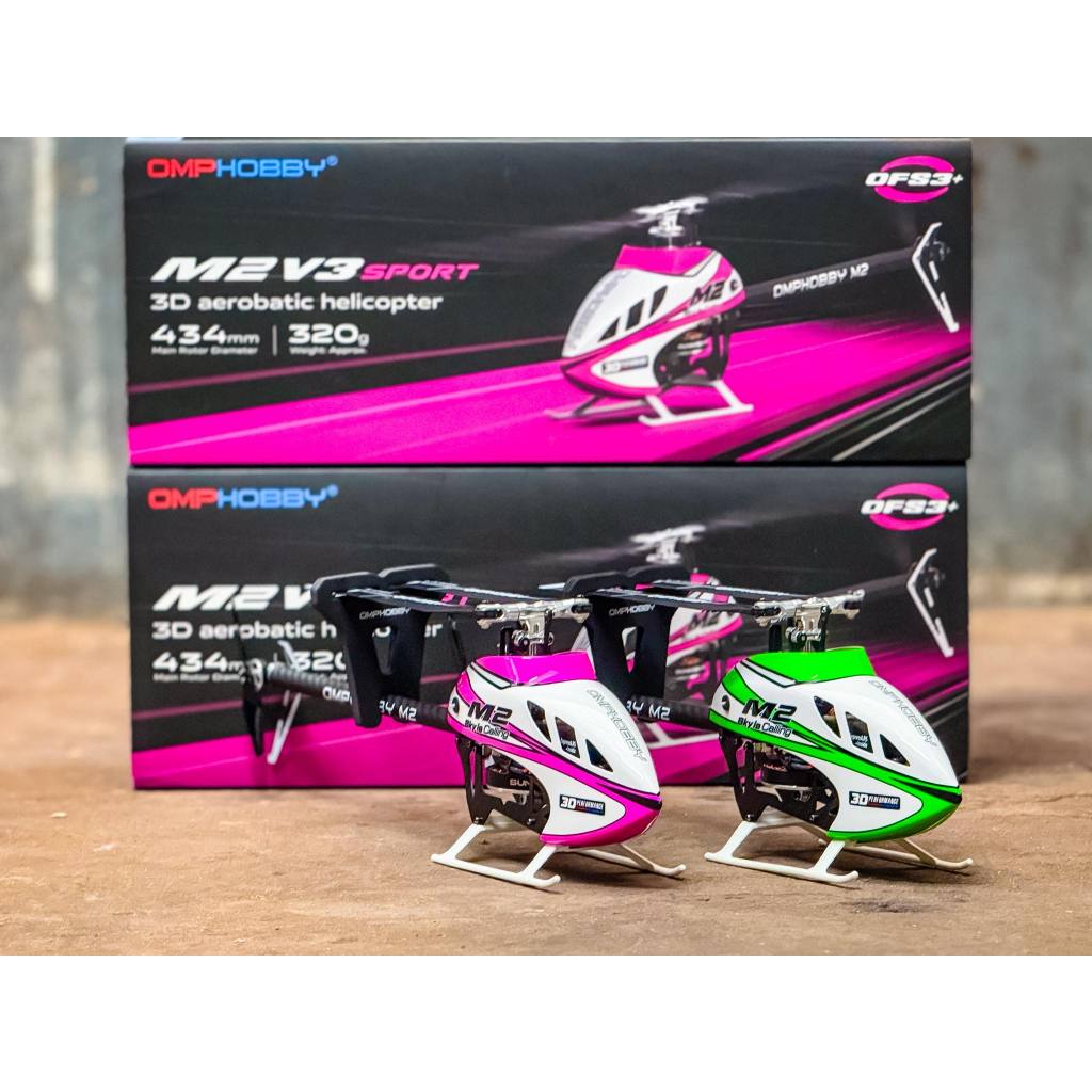 omphobby M2 V3 Sport BNF เฮริคอปเตอร์บังคับ omphobby M2V3 Sport เฮริคอปเตอร์ 3 D