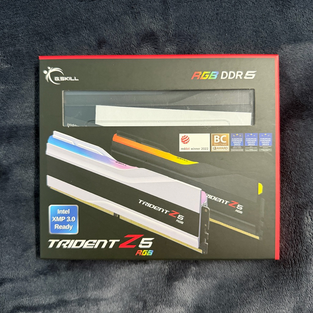 G.SKILL TRIDENT Z5 RGB 32GB (16GBx2) DDR5 5200 5600 6000MHz MATTE BLACK RAM (หน่วยความจำ) Memory RAM