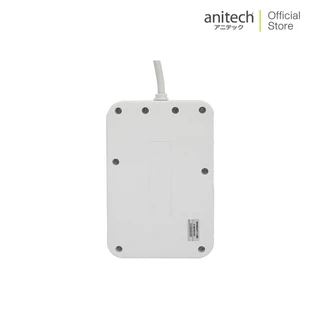 Anitech 4 ช่อง 1 สวิตช์ รุ่น H5534-WH สายยาว 3 เมตร กำลังไฟ 2200W