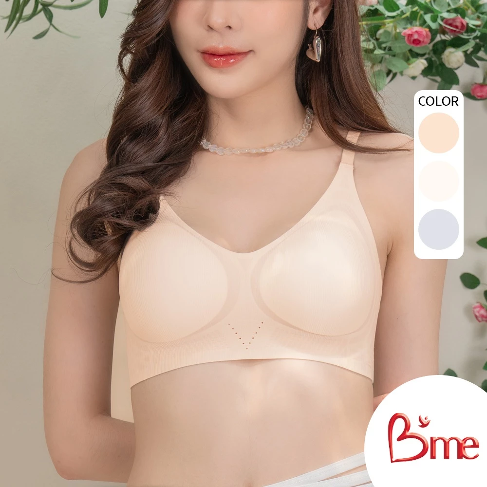 B'me เสื้อชั้นในไร้ขอบ level 3 ฟองหนา รุ่น ME1A4M สีเบจ สีครีม สีฟ้า