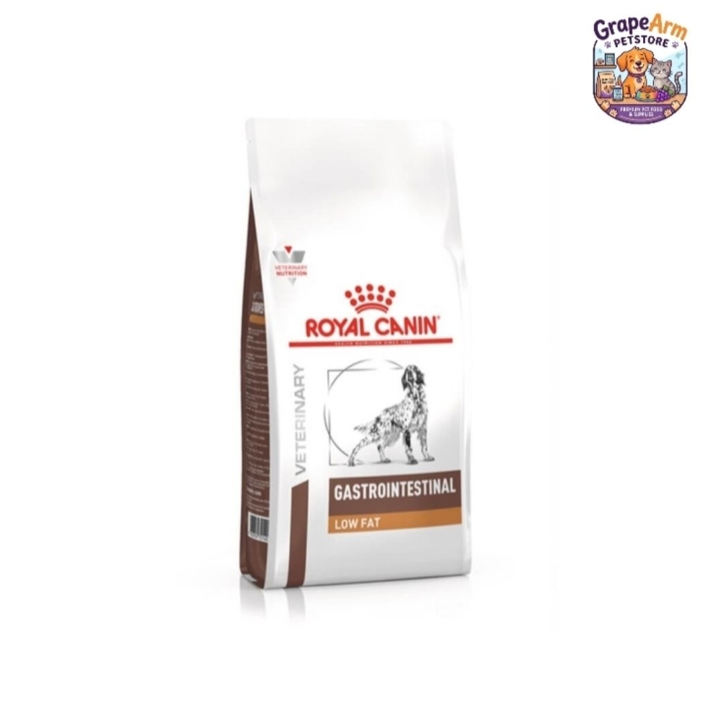 อาหารเม็ดสุนัข royal canin Gastrointestinal Low Fat 1.5kg.