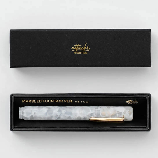 HIGHTIDE Attache Marbled Fountain Penattache Nib F (HOR010) / ปากกาหมึกซึม Nib F แบรนด์ HIGHTIDE ประเทศญี่ปุ่น