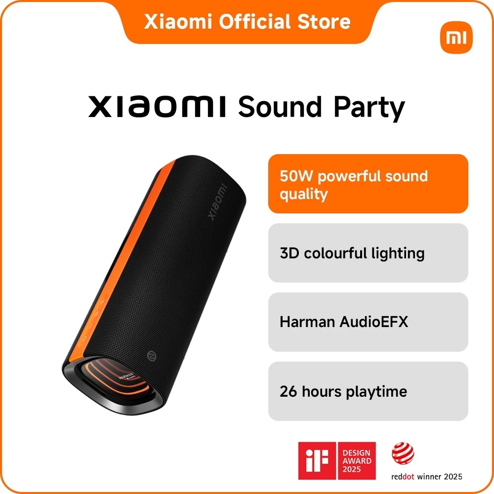 Xiaomi Sound Party ลําโพง Bluetooth Speaker | Harman AudioEFX | กำลังไฟ 50W | เอฟเฟกต์แสง3มิติ | ลำโพงบลูทูธ