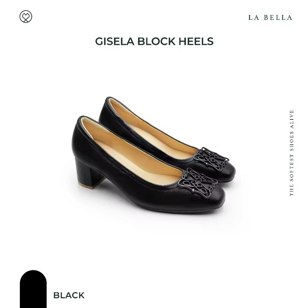 Used รองเท้า La Bella size 37 สีดำ