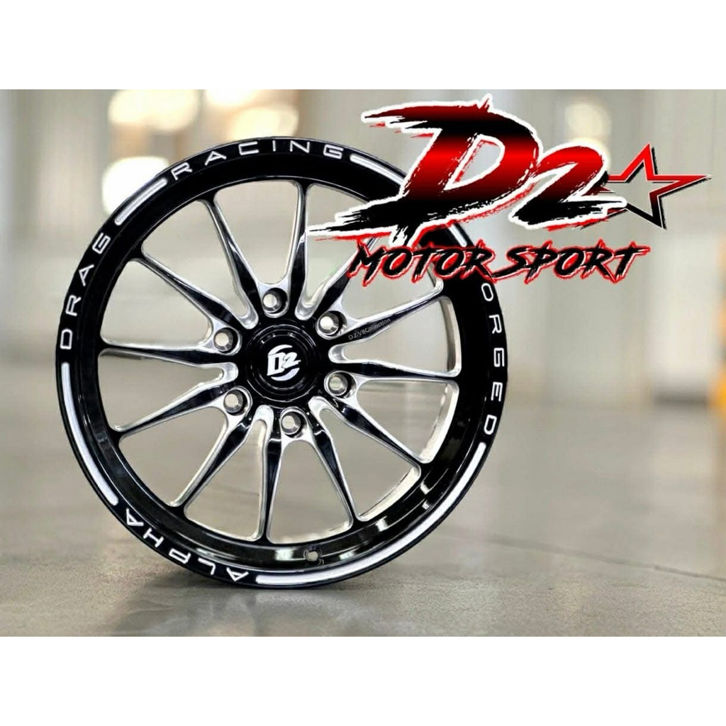 ล้อD2 V8 6รู8.5 off38 ยกชุด