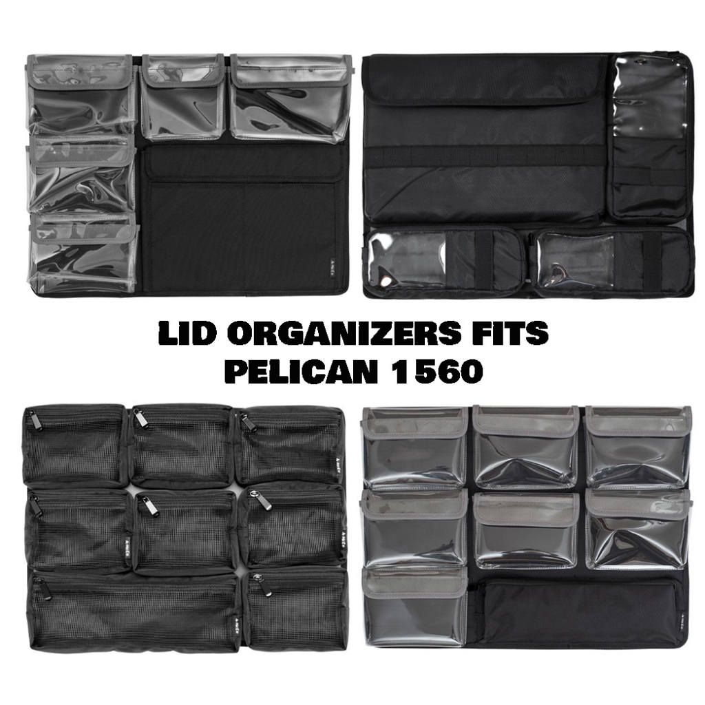 Lid organizer for Pelican 1560 - สำหรับ Pelican รุ่น 1560