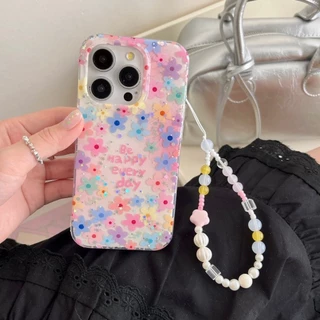 POPPA🔥 เคสไอโฟน17สำหรับ iPhone 15 13 11 air 17 16 14 12 Pro Max 15Plus 16Plus 14Plusประกายดาวดอกไม้กำไลข้อมือใหม่ ปก อ่
