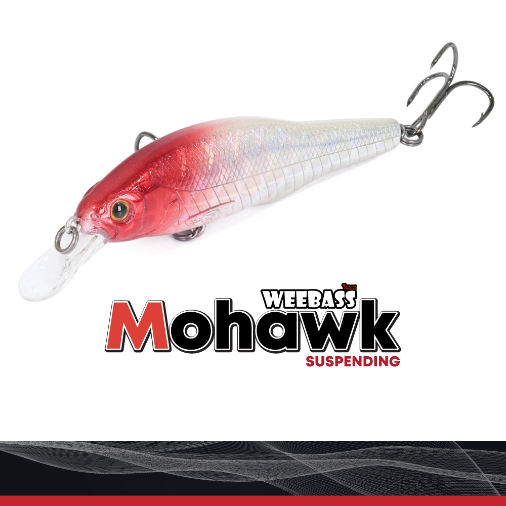 Mohawk Suspending 80mm/10.5g, 115mm/16g: Weebass เหยื่อปลั๊ก เหยื่อแขวนลอย สำหรับปลานักล่า
