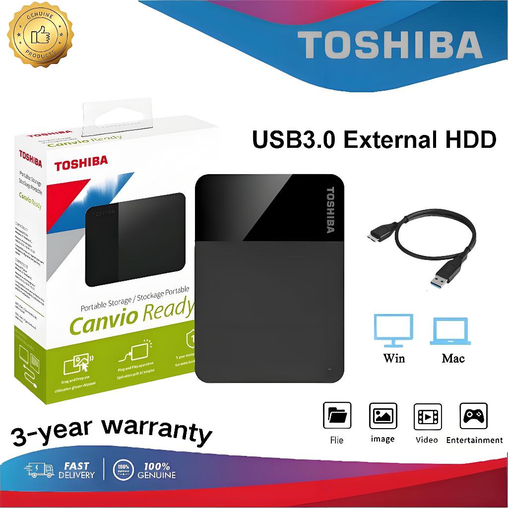 【จัดส่งตลอด 24 】1TB/2TB/4TB Canvio Ready HDD Portable hard drives 2.5'' External Hard Disk USB3.0