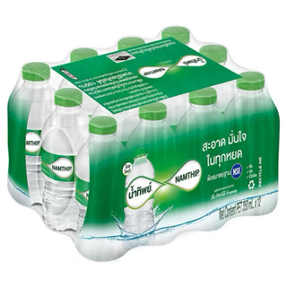 Namthip น้ำดื่ม ตรา น้ำทิพย์ ขนาด 350 มล. x 12 ขวด