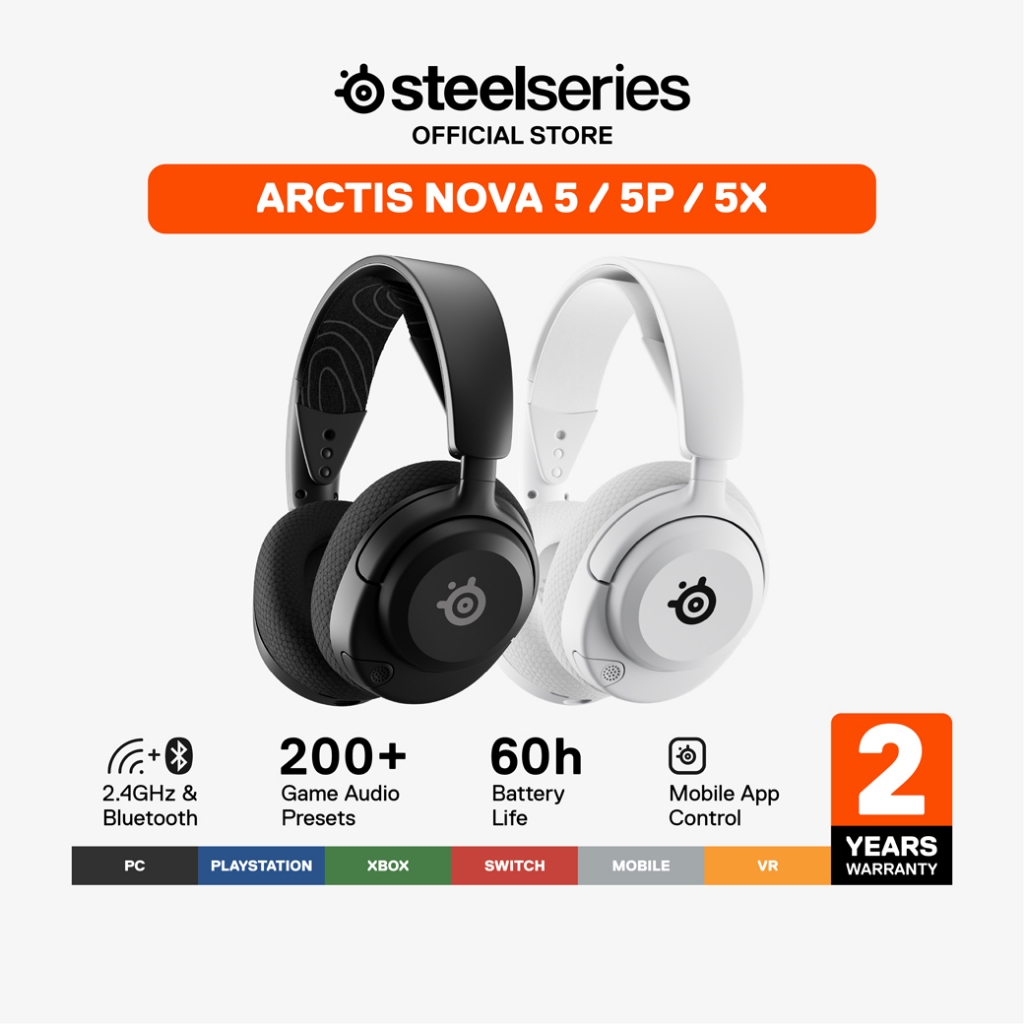 SteelSeries Arctis Nova 5 / 5P / 5X Wireless Multi-System Gaming Headset หูฟังเกมมิ่งไร้สาย