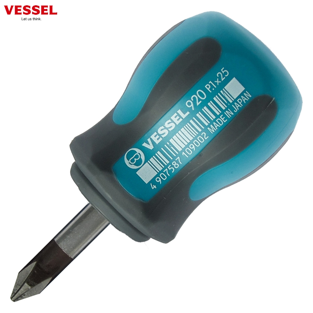 VESSEL ไขควง MEGADORA Stubby หัวแฉก PH 1x25 No.920