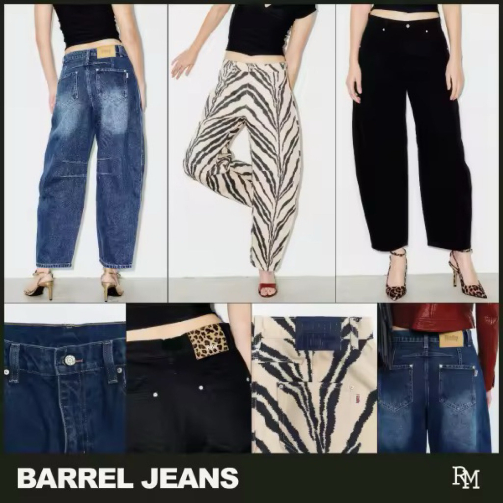 รับหิ้ว RALLY Barrel Jeans ของแท้จากช็อปพร้อมถุงกระดาษ ใช้โค้ดลด 20%, 25%, 30% ได้