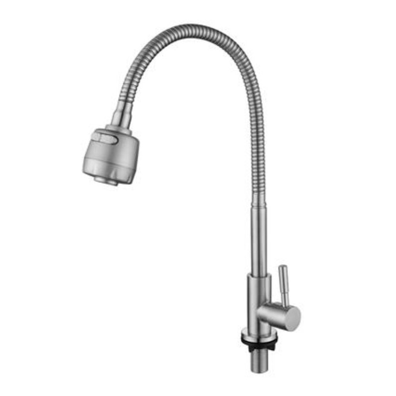 Karat ก๊อกซิงค์เดี่ยวติดบนเคาน์เตอร์ งวงอิสระ ปรับน้ำ 2 ฟังก์ชั่น รุ่น KF-79-519-63 ก๊อกซิงค์ ก๊อก