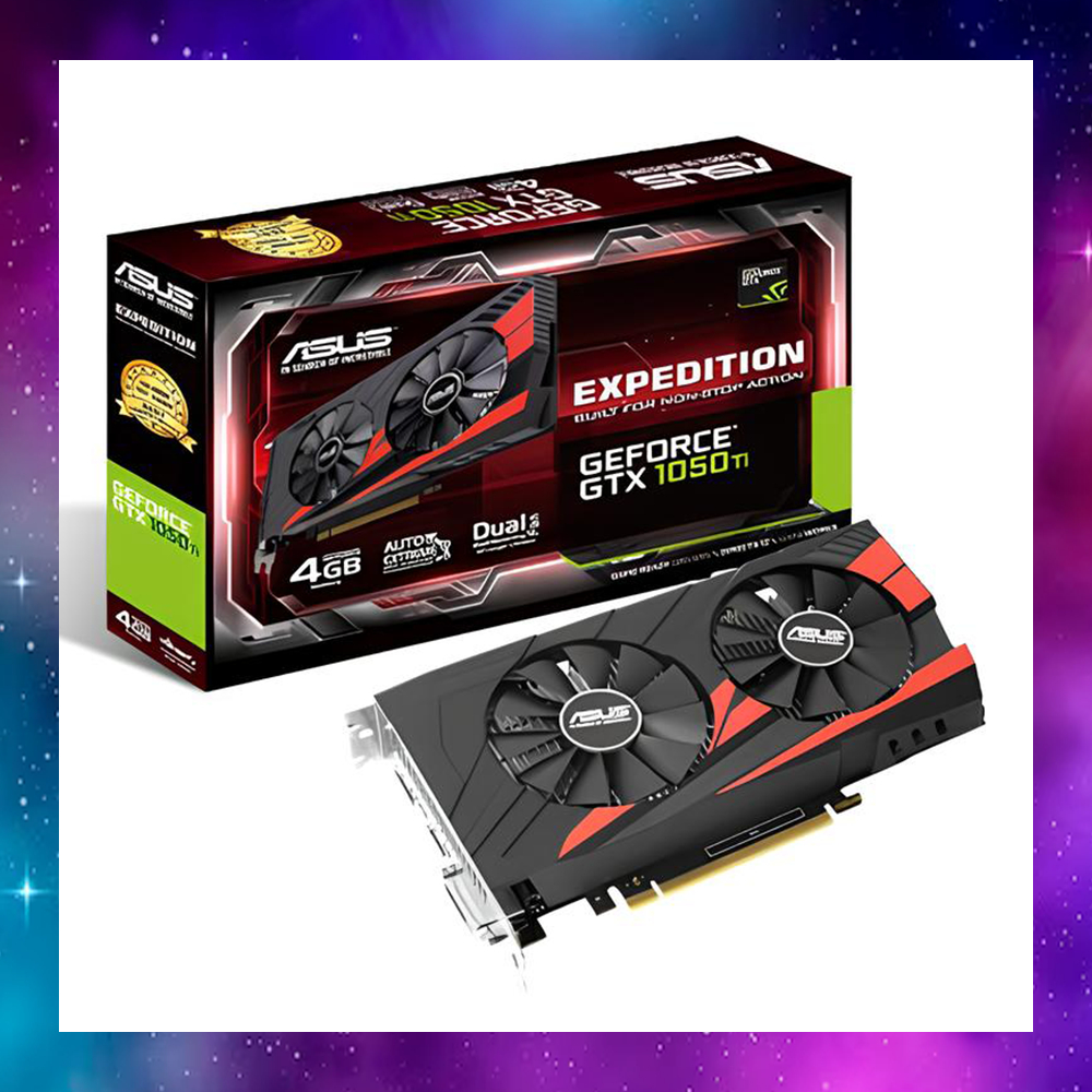 VGA (การ์ดแสดงผล) ASUS EX GTX1050TI 1050Ti OC 4GB ไม่ต่อไฟ ใช้งานปกติ