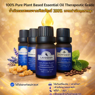 Oasis น้ำมันหอมระเหย 100% บริสุทธิ์10ml ใช้ได้หลายแบบ อโรมาเครื่องกระจายกลิ่นเทียนสบู่ทำสกินแคร์ DIY