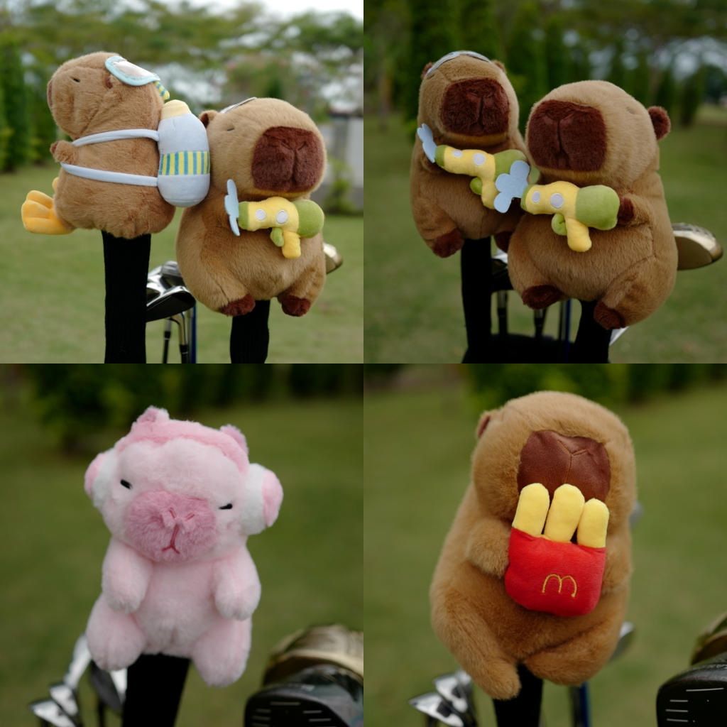 ตุ๊กตาครอบหัวไม้กอล์ฟคาปิบารา Golf Head Cover for DRIVER or FAIRWAY, HYBRID