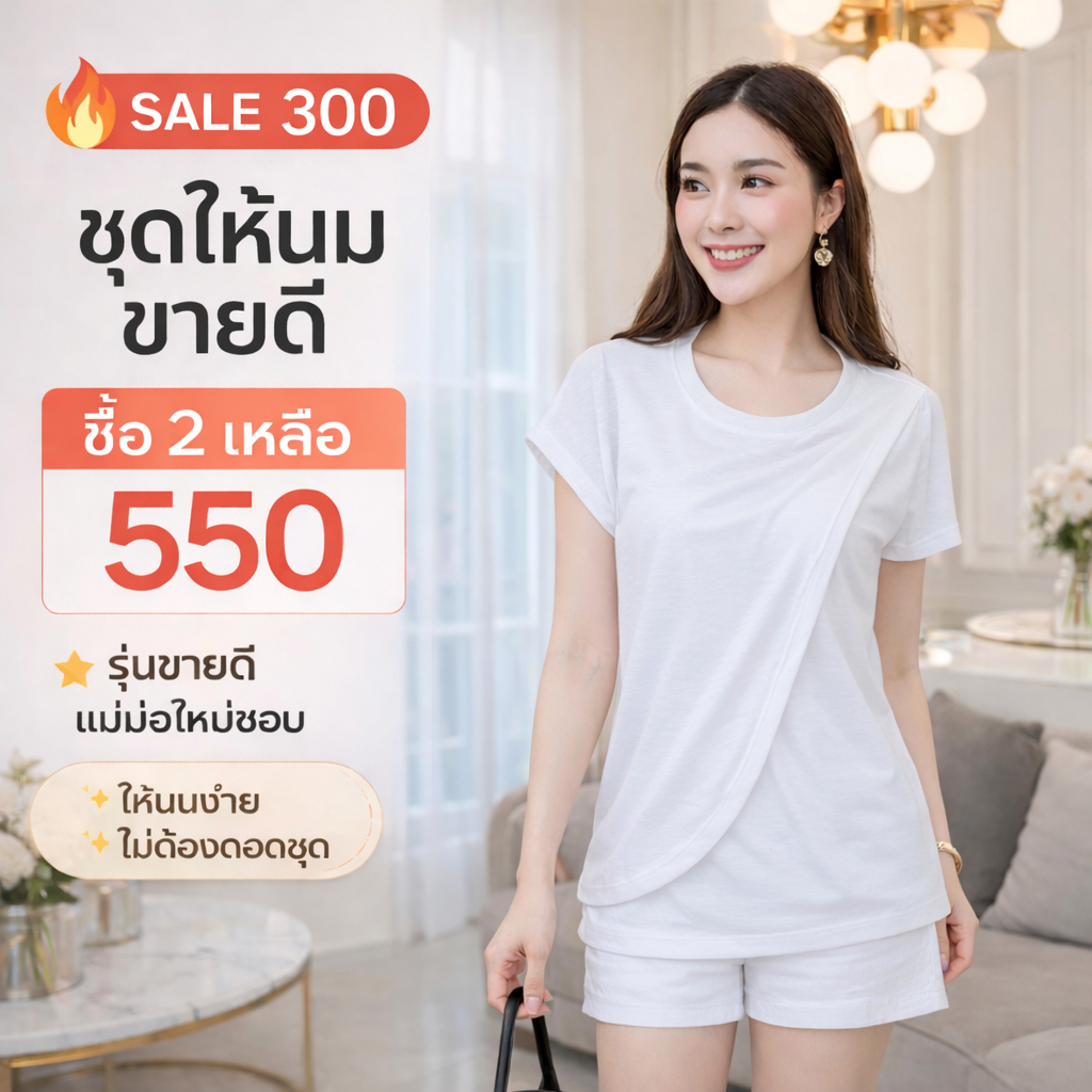 🔥 2 ตัว 550.- เสื้อให้นม Kate ผ้านุ่ม ไม่บาง ใส่สบาย ไม่โป๊ พร้อมส่ง | Caramel House