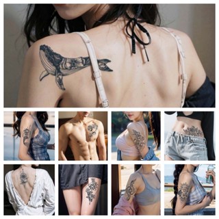 KT สติ๊กเกอร์รอยสักชั่วคราวแขนสไตล์มินิมอล, รอยสักวิเศษกันน้…