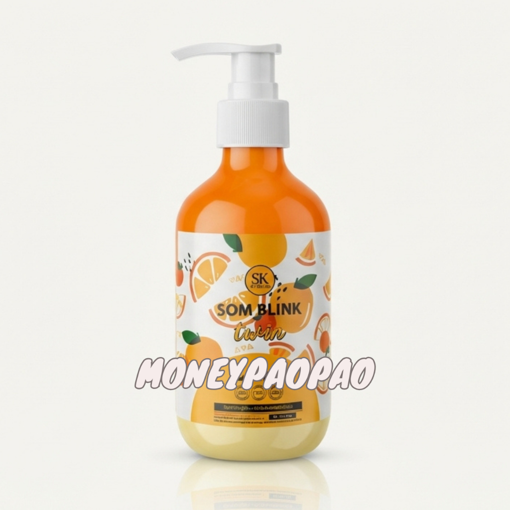 SomBlink Twin 2 in 1 ครีมโสม + หัวเชื้อส้มสด ในขวดเดียว 100 ml