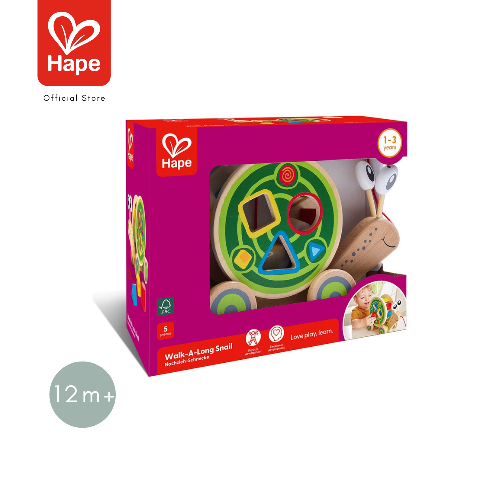 Hape - Walk-A-Long Snail ของเล่นลากจูงหอยทาก 12M+ รูปที่ 8