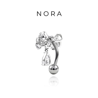 Jewelry แหวนสะดือ ปุ่มท้องแหวน สเตนเลส โบว์ ใกล้ชิด เจาะสะดือ เครื่องประดับหน้าท้อง NR260717