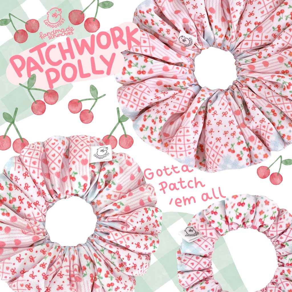 Lamoonist • Patchwork Polly • Scrunchie collection