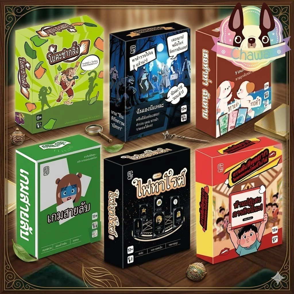 🚚พร้อมส่งจากไทย⭐🌈รวมบอร์ดเกมยอดฮิต มีหลายเกมในตัวเลือก เกมครอบครัว เกมปาร์ตี้