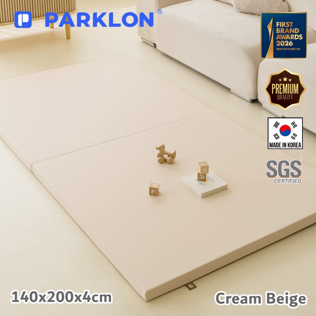 PARKLON Bearbebe PU Clean Folder Mat เบาะรองคลานเกรดพรีเมี่ยมขนาด 140x200 หนา 4.0cm