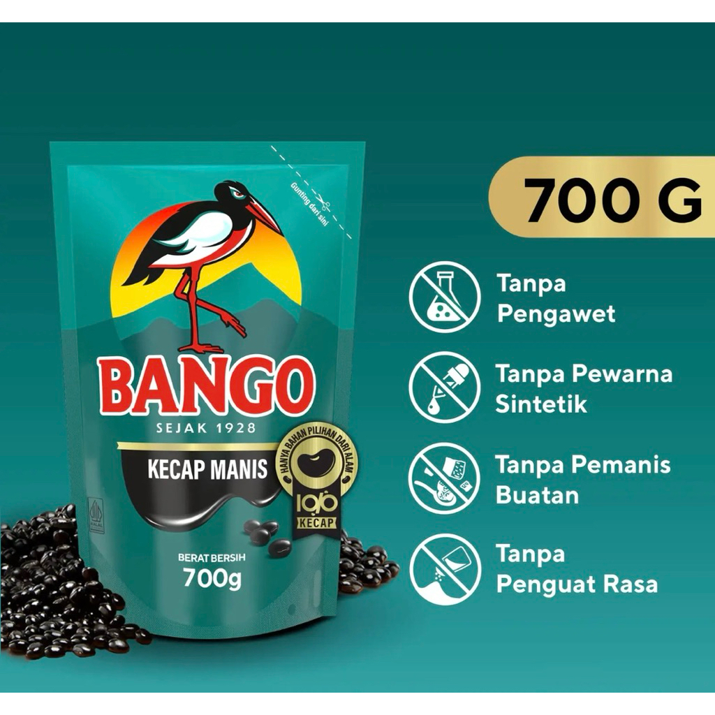 Indonesia Kecap Manis Bango Refill (Sweet Soy Sauce Refill) 700 gram