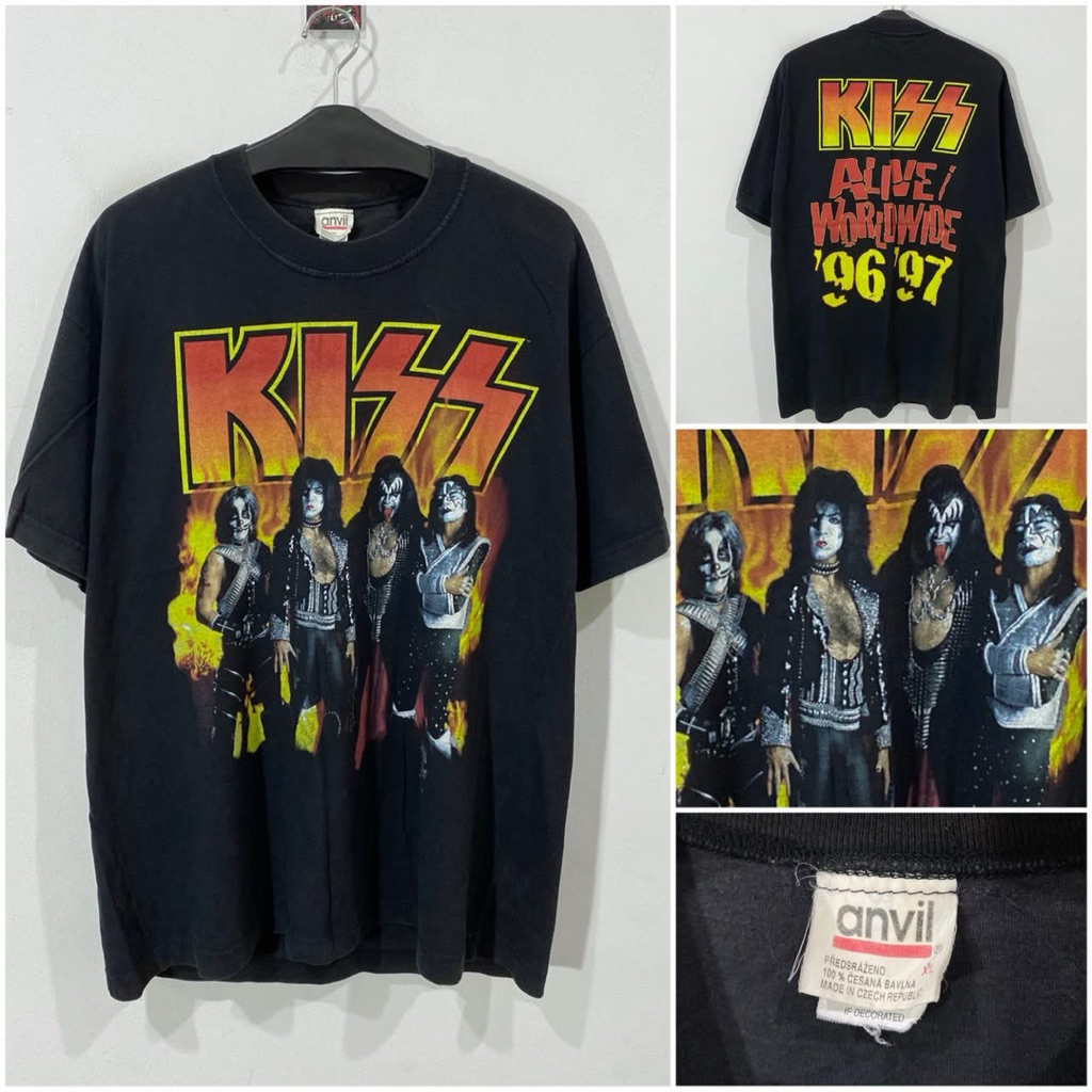 เสื้อวง Vintage 90s Kiss1996 สภาพใหม่มากๆ