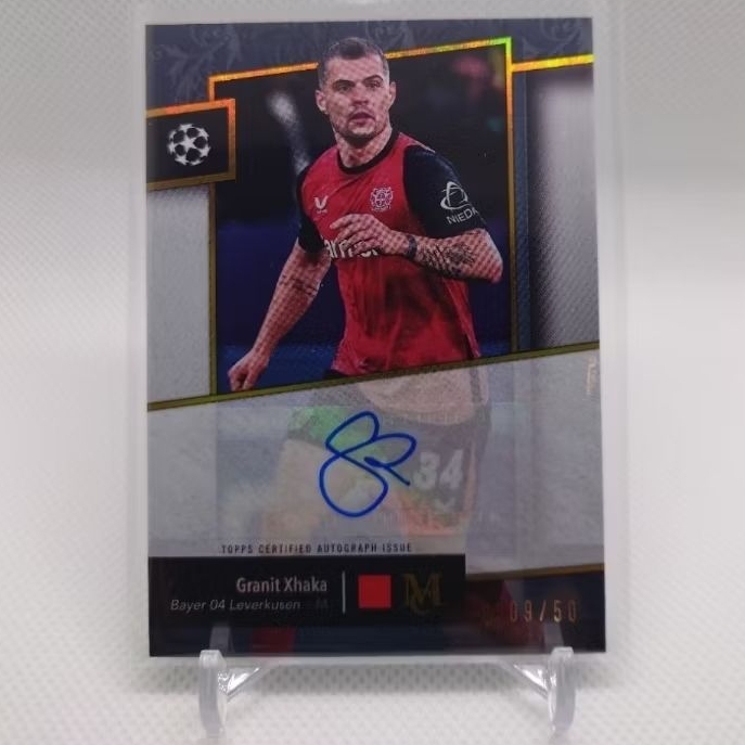 Topps Museum Collection UCC 24/25 - Granit Xhaka - Bayer 04 Leverkusen - Archival Autographs Gold /5