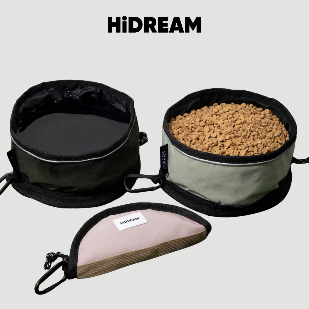 [ส่งด่วน] HiDREAM ชามอาหารสัตว์เลี้ยงพกพา Pet Travel Bowl พับได้ น้ำหนักเบา พกง่าย ประหยัดพื้นที่