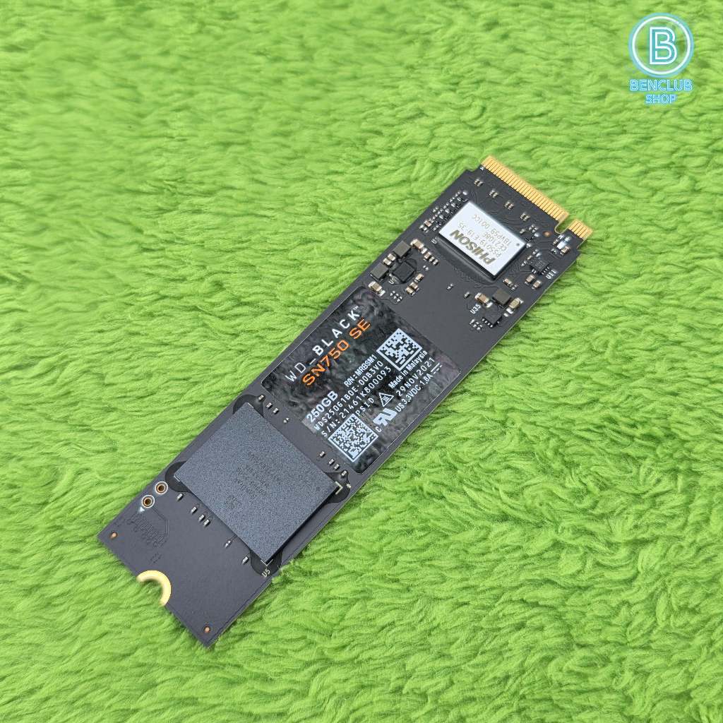 M.2 Nvme WD BLACK SN750 SE 250B Gen4 มีแต่ตัว ประกัน synnex 03/27 เอ็มดอททูมือสอง