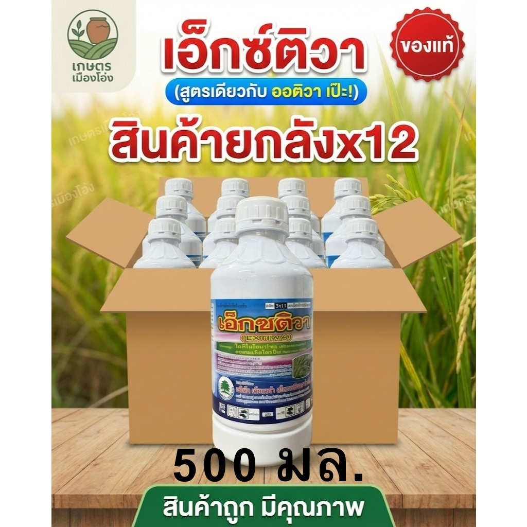 (สินค้ายกลัง 12ขวด) เอ็กซติวา(สารตัวเดียวกับออติวา) 500มล ของแท้แน่นอน #เอ็กซติวา #ออติวา #กันรา #กำจัดเชื้อรา