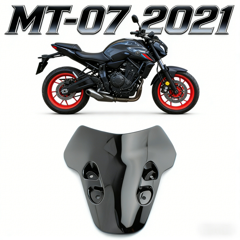 ชิวหน้า ที่เบี่ยงลมจักรยานยนต์ MT-07 2021 ป้องกันลมขณะขับขี่